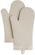 Ribbed Soft Silicone Oven Mitt 2-Pack