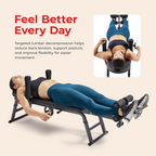 No-Hang Traction & Stretch Decompression Table for Back Pain Relief